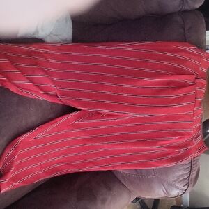Red Striped Pants